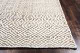 Rizzy Home Ellington EG9034 Natural Pattern Area Rug, Rectangular 3'x5'