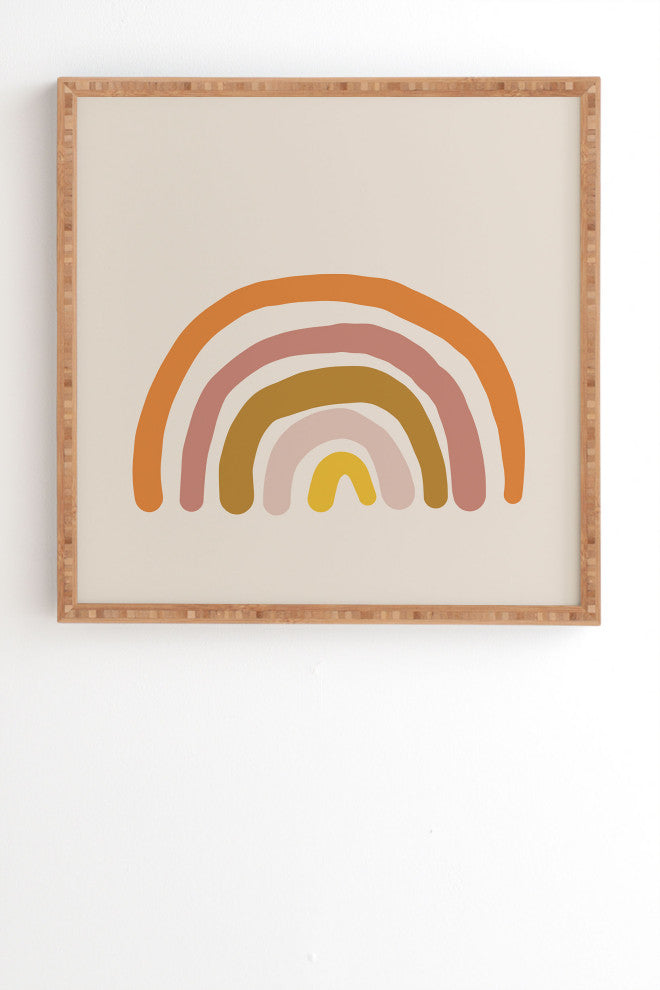 Urban Wild Studio Paint Rainbow Framed Wall Art