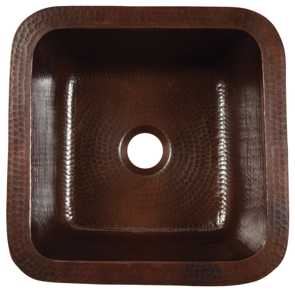 Pollock Copper 12" Single Bowl Undermount Kitchen Sink