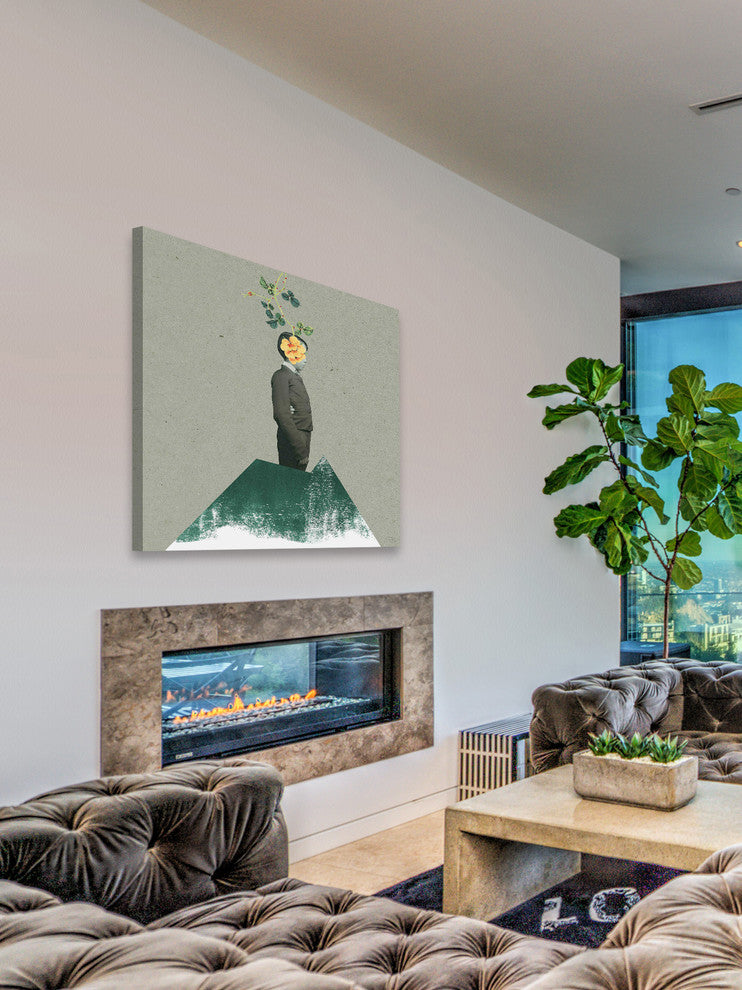 Marmont Hill, "No Face" by Bengoa Vazquez Painting on Wrapped Canvas, 24x24