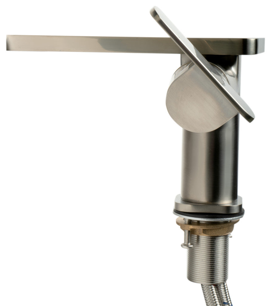 ALFI brand AB1882-BN Brushed Nickel Single-Lever Bathroom Faucet