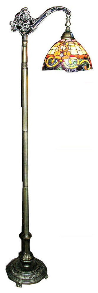 Tiffany-style Rome Reading Lamp