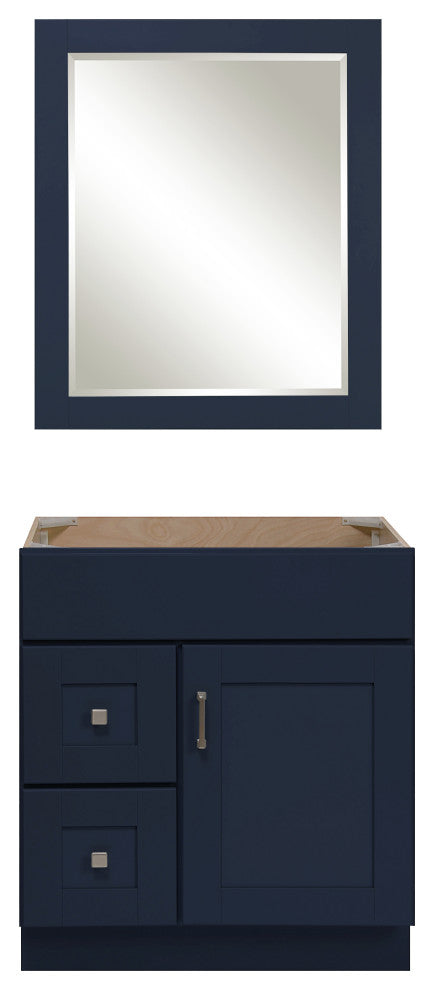 Blue Topaz 30" 1 Door 2 Drawer Left Vanity
