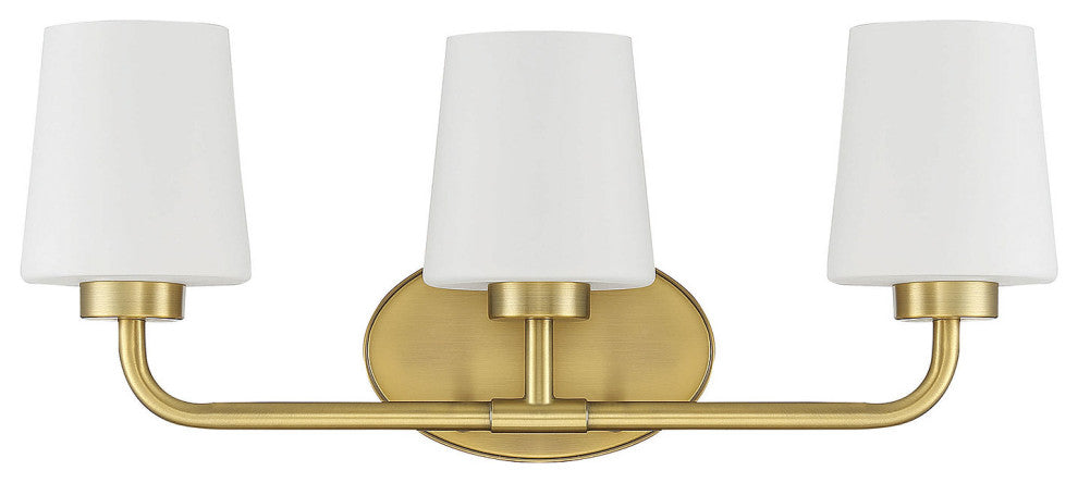 Capra, Warm Brass, 3-Light Bath