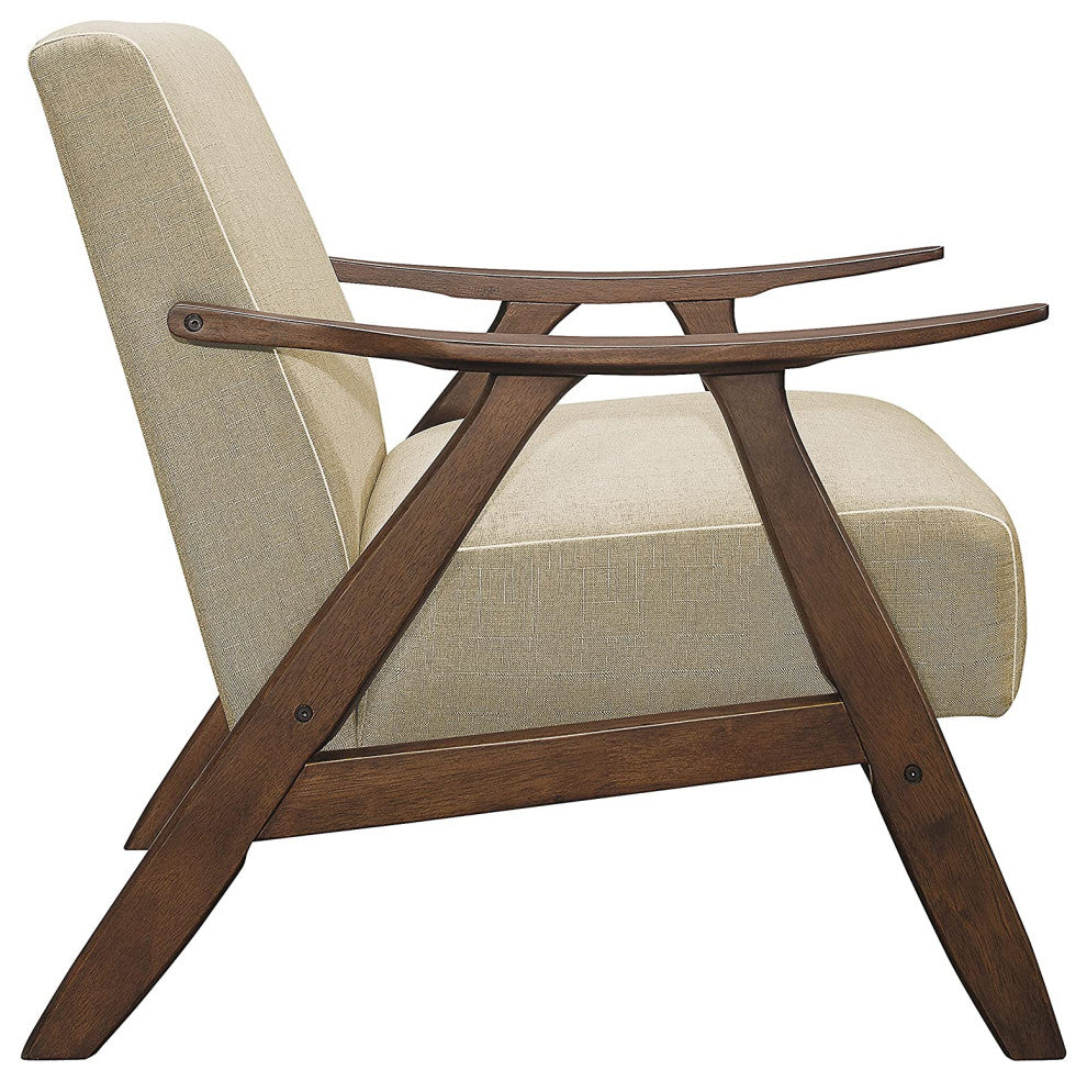 Modern Accent Chair, Brown