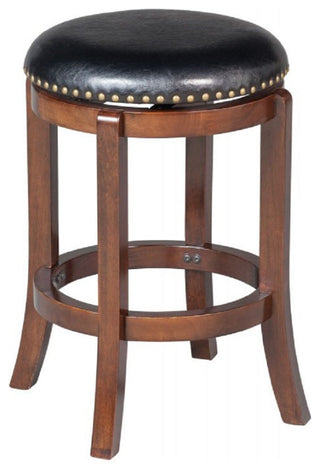 Cordova Backless Swivel Stool, Cappuccino