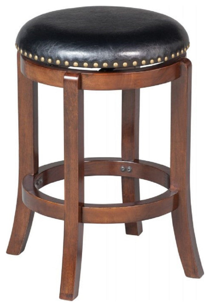Cordova Backless Swivel Stool, Cappuccino