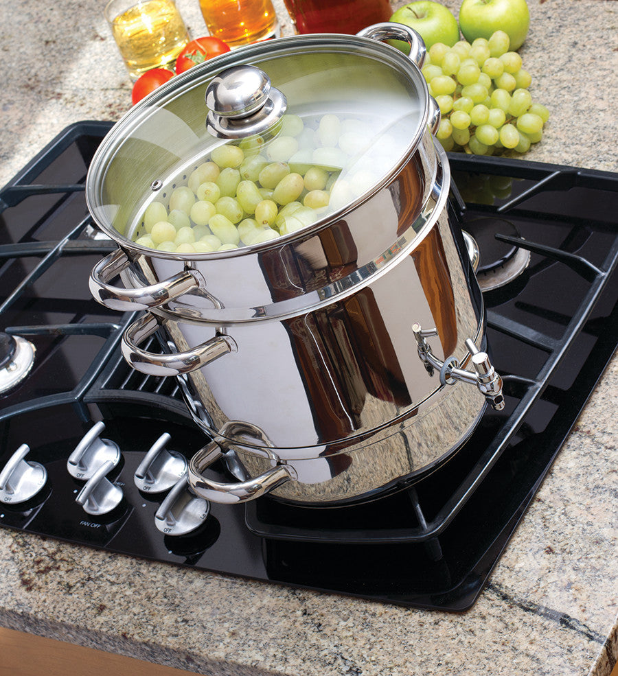 Euro Cuisine Stainless Steel Stove Top Steam Juicer