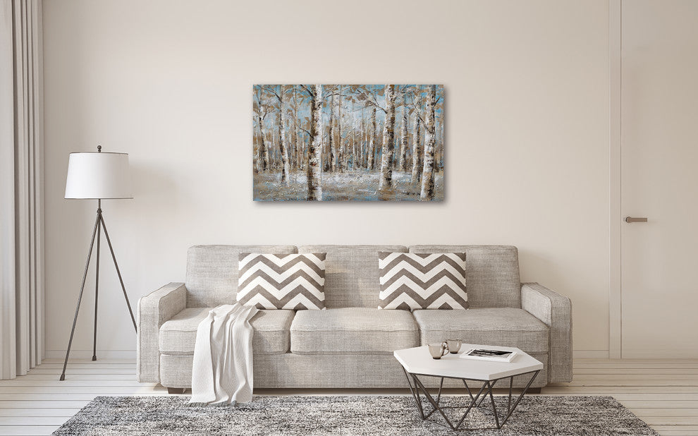 "Forest Fever" Hand Painted Canvas Art, 36"x48" - Wrapped Canvas Painting