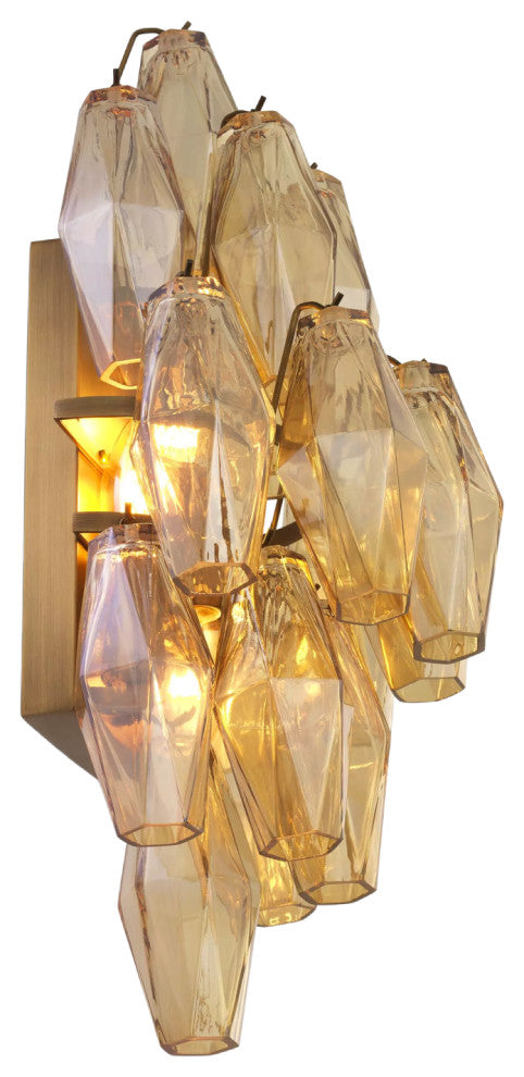 Diamond Amber Glass Wall Lamp | Eichholtz Benini