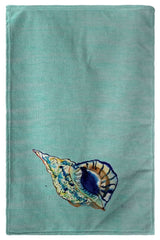Betsy Drake Betsy's Shell - Teal Beach Towel