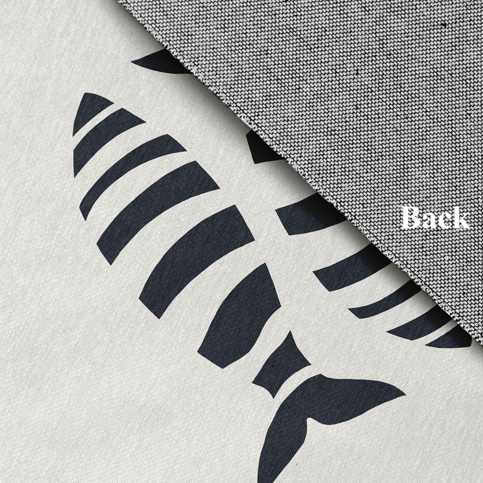 Puzzle Fish Nautical Chenille Rug