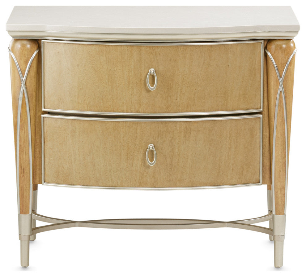 AICO Furniture Villa Cherie 7 Piece Queen Bedroom Set