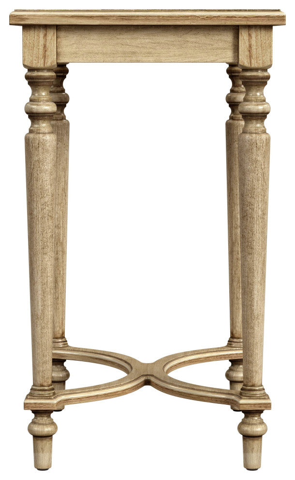 Butler Specialty Company Tyler Solid Wood Inlay Accent Table - Antique Beige