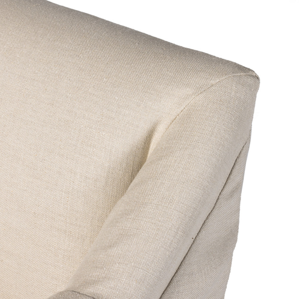 Bridges Slipcover Dining Armchair-Ntrl