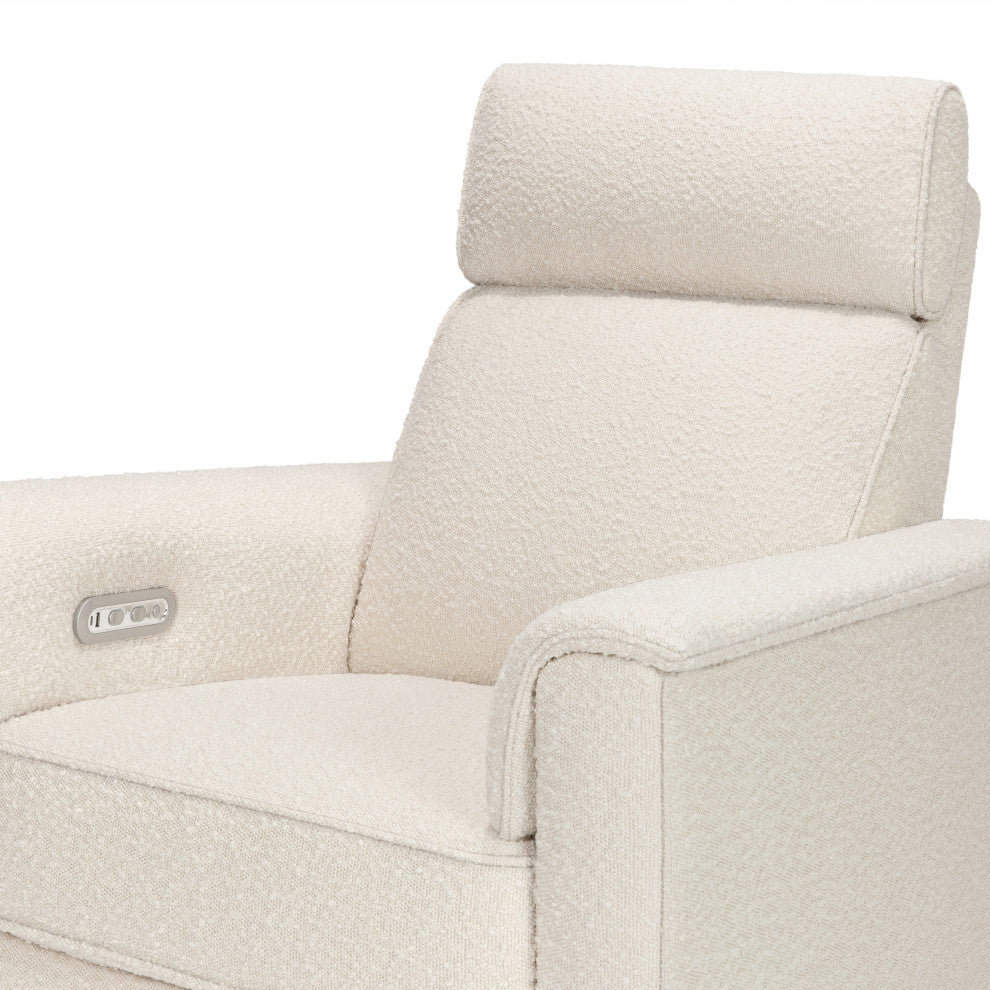 Willa Plus Power Glider Recliner w/ Power Headrest, Performance Ivory Boucle