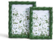 Two's Company Countryside Green Set of 2 Faux Bamboo Photo Frames