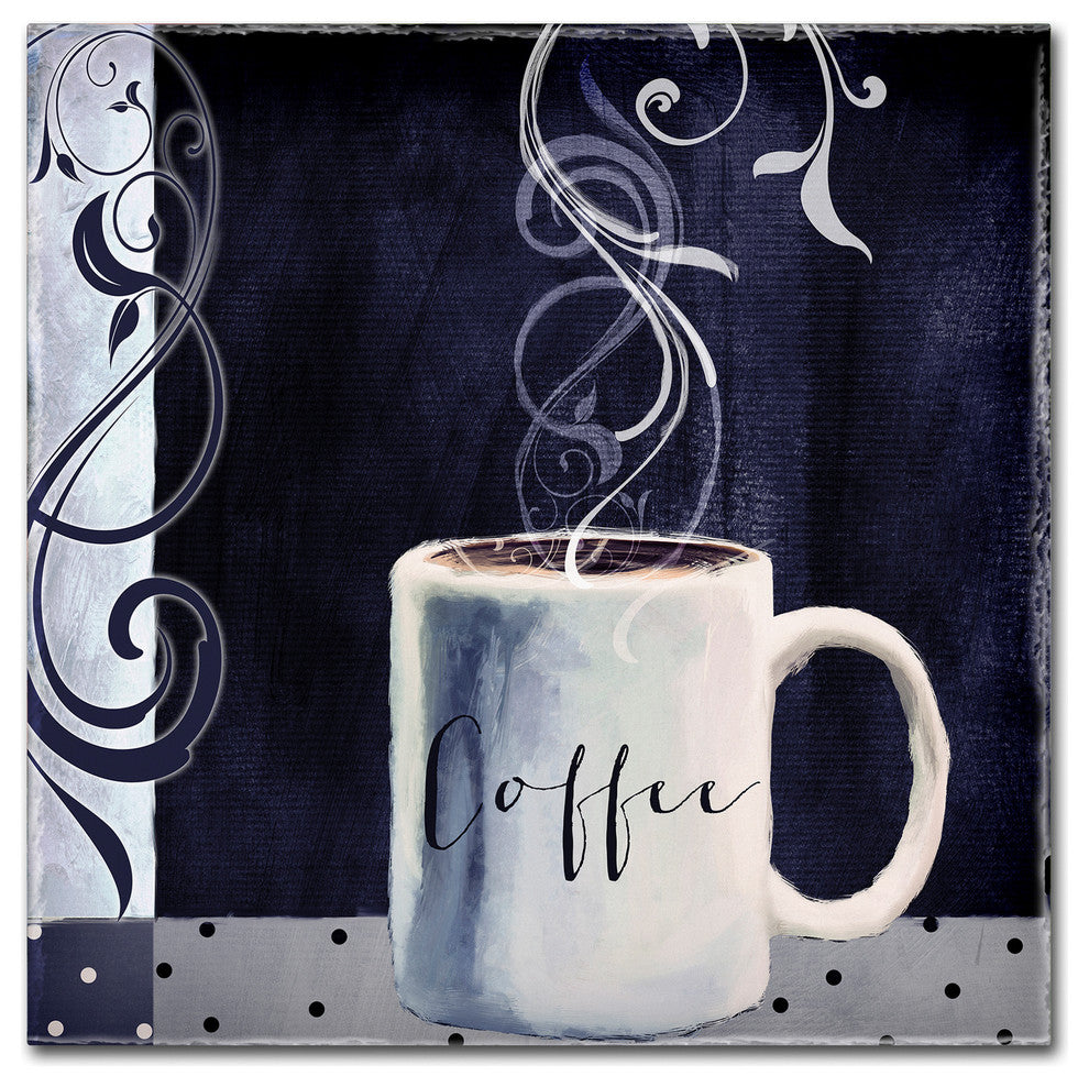 Color Bakery 'Cafe Blue I' Canvas Art, 24"x24"