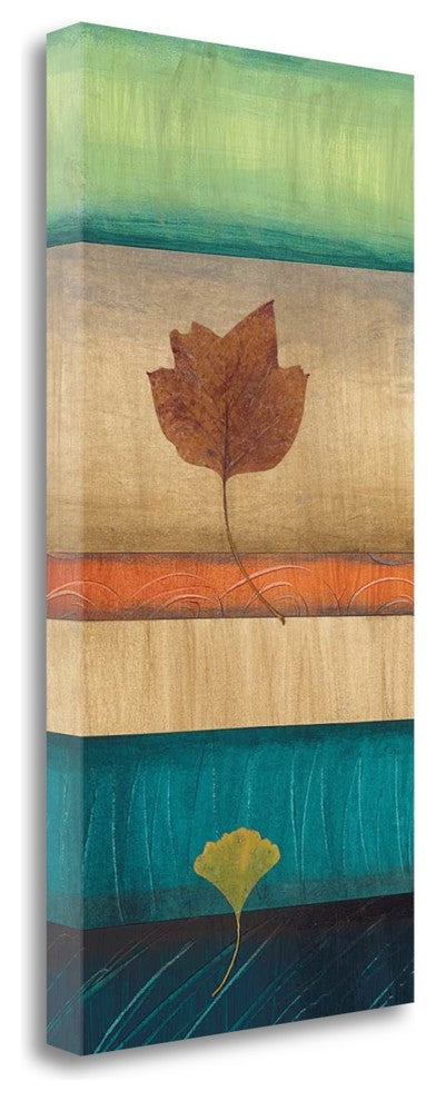 "Springing Leaves II" By Laurie Fields, Giclee Print on Gallery Wrap Canvas