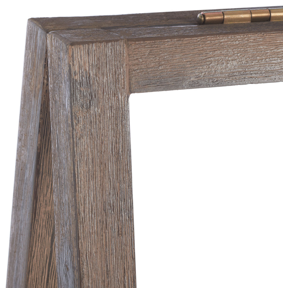Safavieh Nerri Patio Shelf, Dark Walnut/Beige
