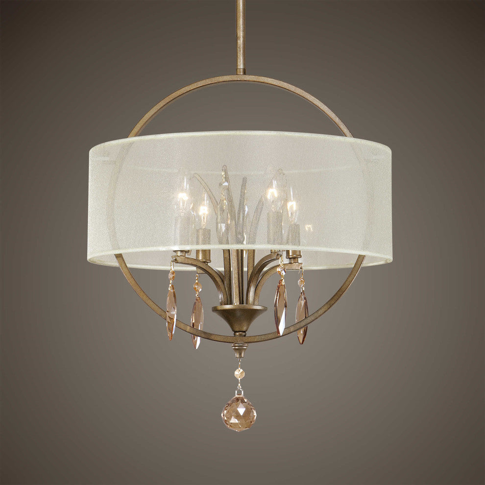 Alenya 4-Light Fabric Drum Pendant