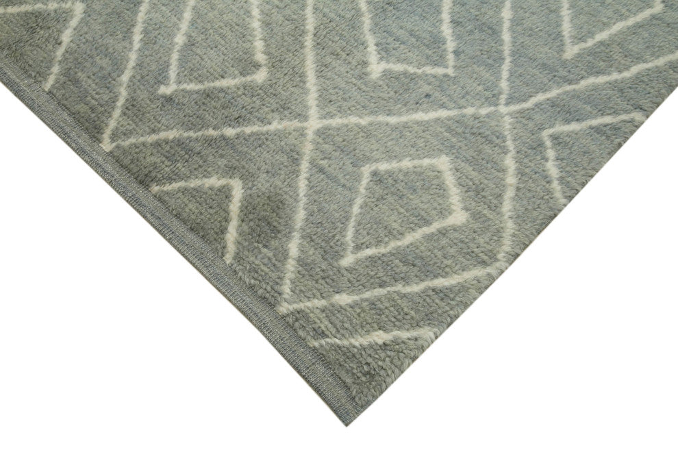 Rug N Carpet - Handmade Unique 9' 11'' x 13' 9'' Moroccan Area Rug
