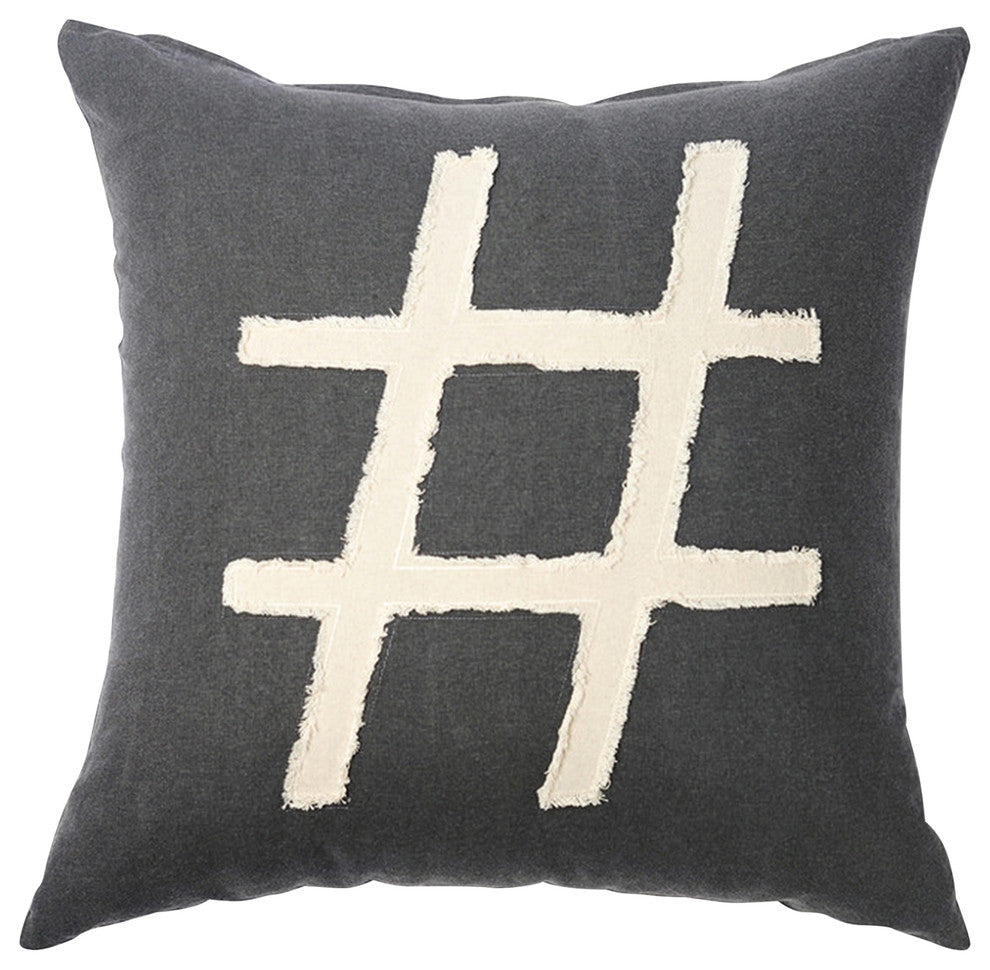 Hashtag Decorative Pillow
