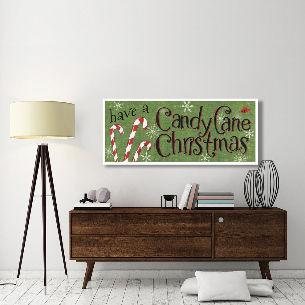 "Sweet Snowmen Sign I" Digital Paper Print by Anne Tavoletti, 62"x26"