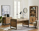 Modern Wood Laminate Office Desk, Writing Table, Light Brown