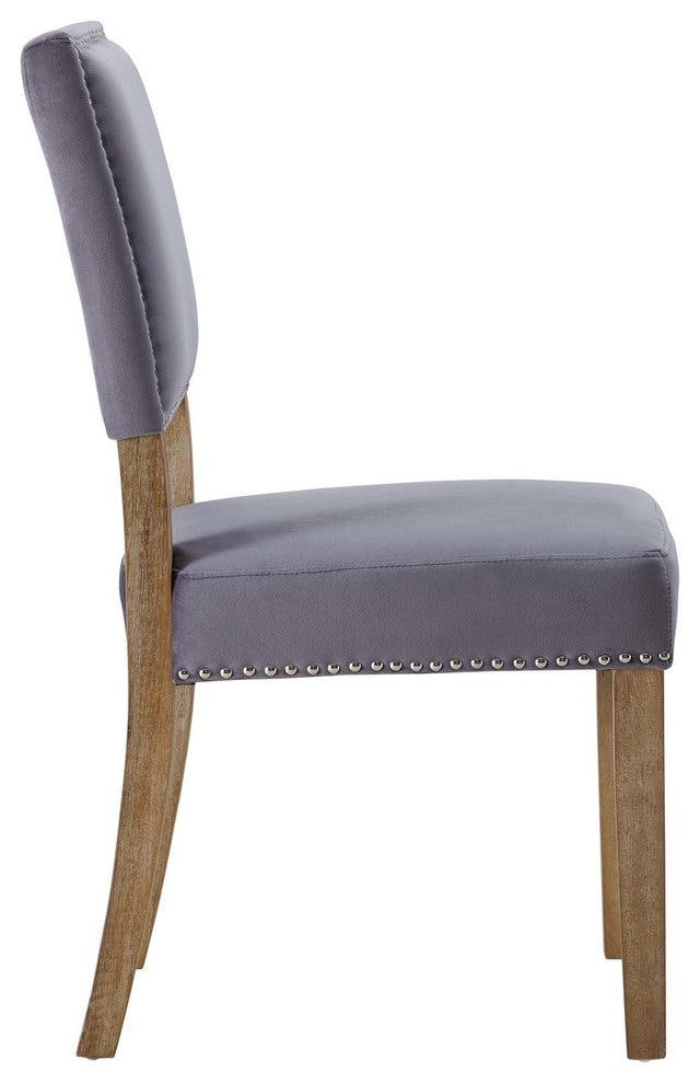 Gray Oblige Dining Chair Wood Set of 4