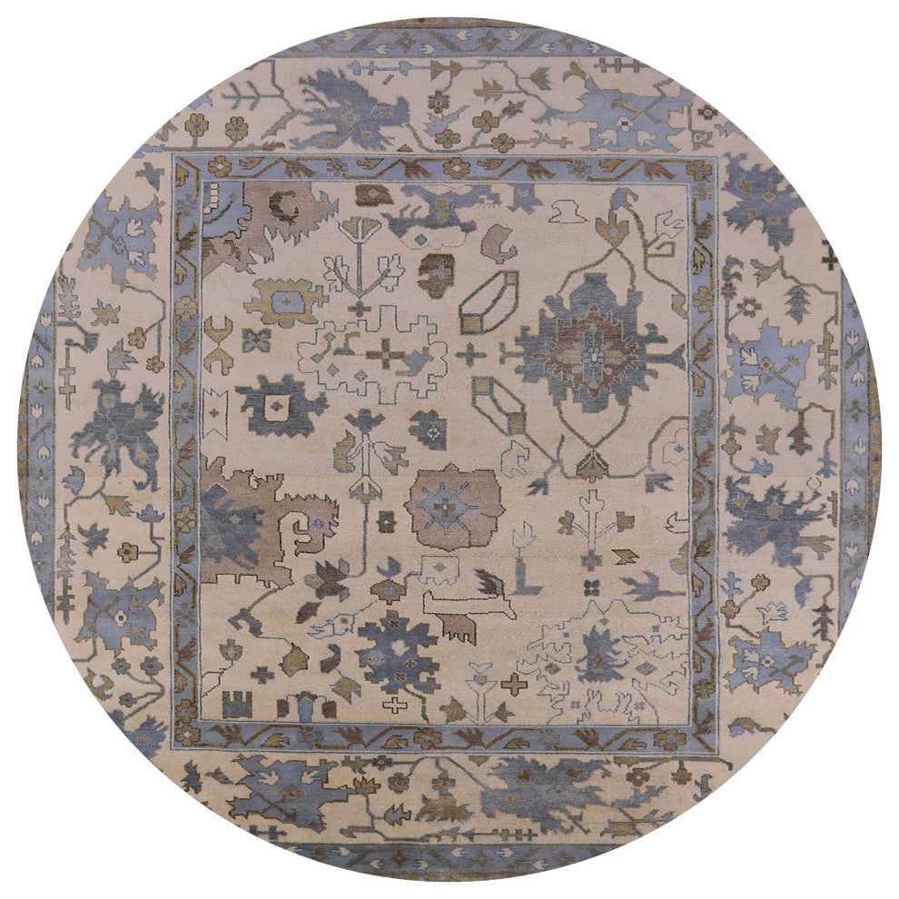 Ahgly Company Indoor Round Mid-Century Modern Area Rugs, 7' Round