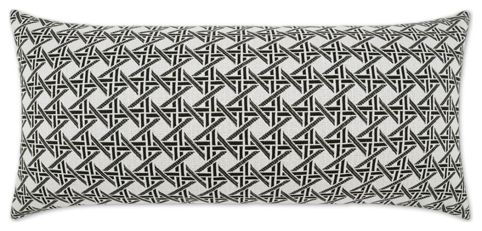 Outdoor Pella Lumbar Pillow - Ebony