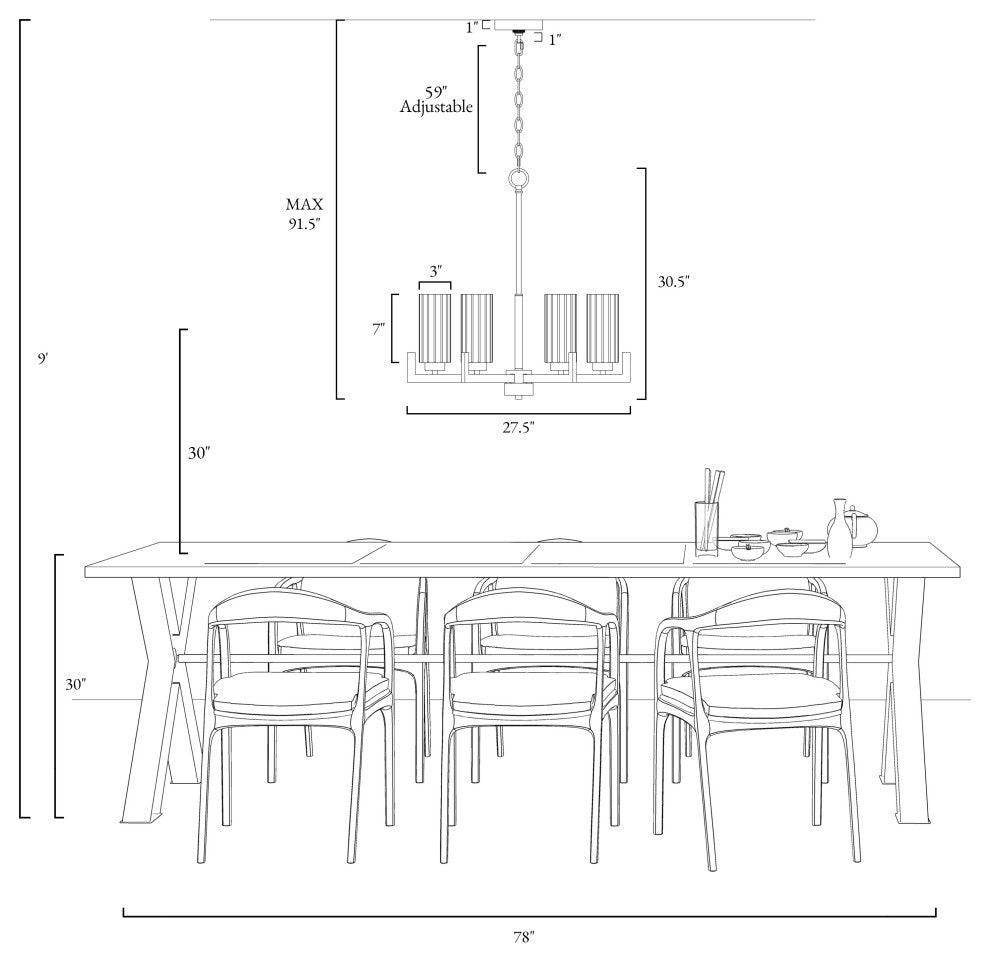 LNC 6-Light Gold Modern Frosted Glass Chandelier, Candle-Style