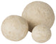 Sunita Set of 3 Beige Paper Mache Orbs