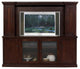 Eagle Furniture 80" Thin Entertainment Console, Iron Ore, With Hutch