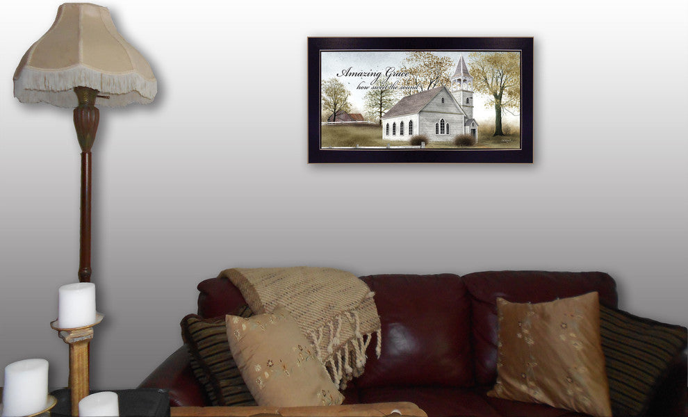 "Amazing Grace" By Billy Jacobs, Printed Wall Art, Ready To Hang, Black Frame