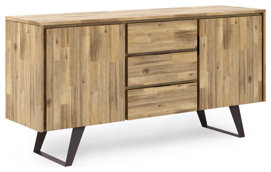 Lowry Sideboard Buffet, Distressed Golden Wheat