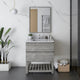Fresca Formosa Modern 30" Ash Open Bottom Single Sink Vanity, Faucet Fft1030bn