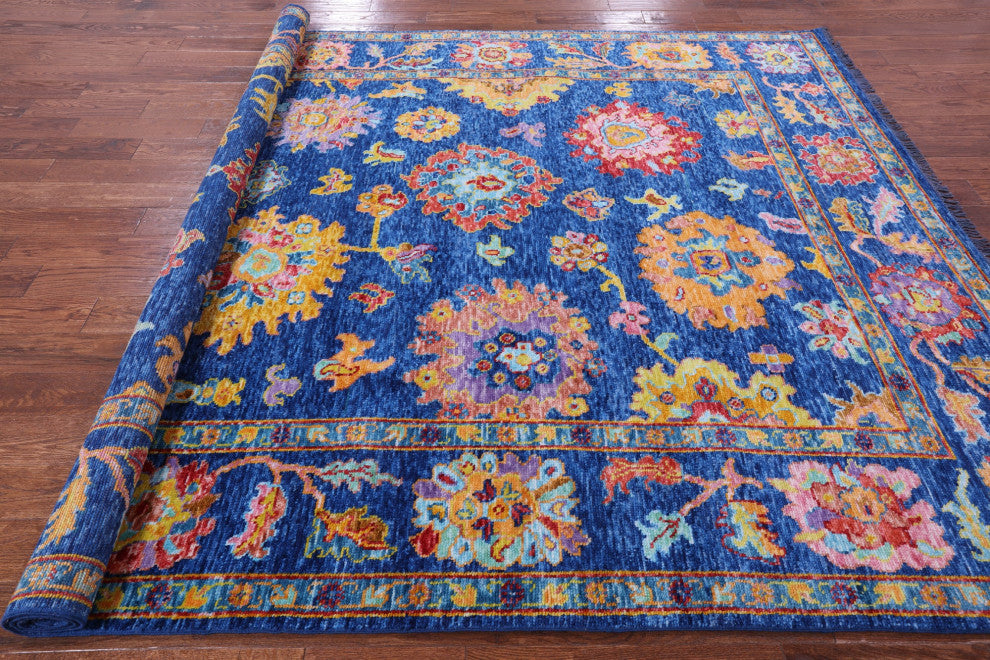 Turkish Oushak Handmade Rug 8' 0" X 9' 11" - Q14832