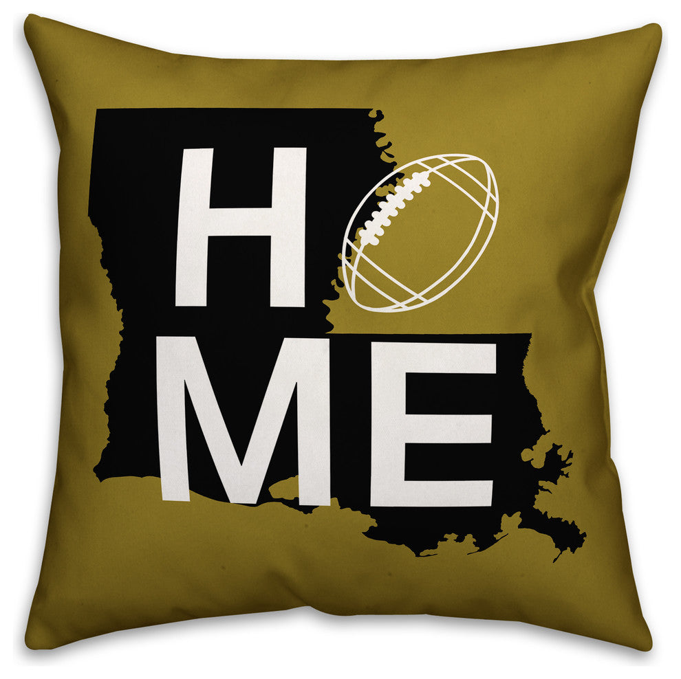 New Orleans Home Football Outdoor Throw Pillow