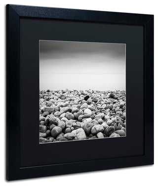 'Pebble Beach' Matted Framed Canvas Art by Dave MacVicar