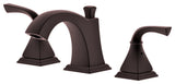 Kaden Double Handle Widespread Faucet, Drain Assembly Overflow, Oil-Rubbed Bronze
