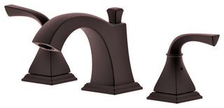 Kaden Double Handle Widespread Faucet, Drain Assembly Overflow, Oil-Rubbed Bronze