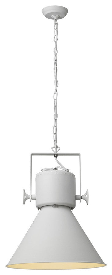 Crew 1-Light White Pendant