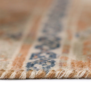 Vintage Oletha Area Rug, Orange, 10' x 14', Bordered