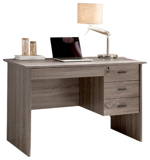 Benzara BM148857 Adorning Contemporary Style Office Desk, Gray