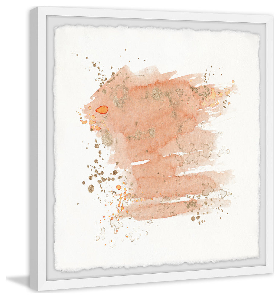 "Invisible Movement" Framed Painting Print, 32x32
