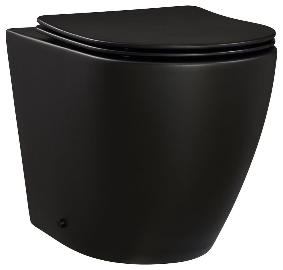 St. Tropez Back to Wall Toilet Bowl, Concealed Tank Not Included, Sm-Wt514mb