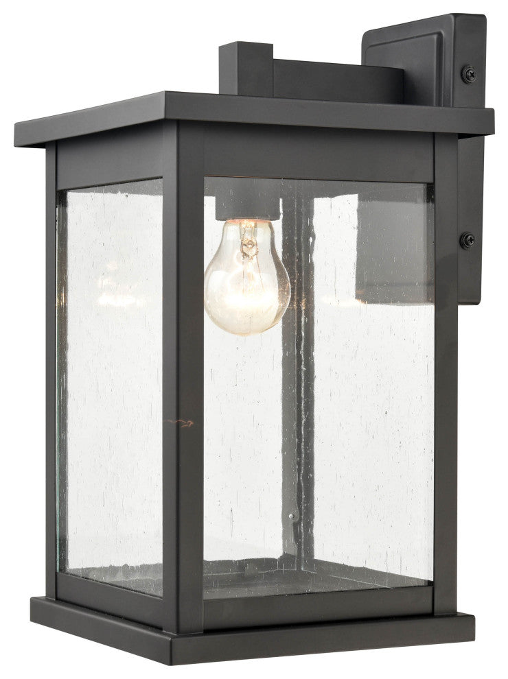 1 Light 8.5 in. Powder Coat Black Outdoor
