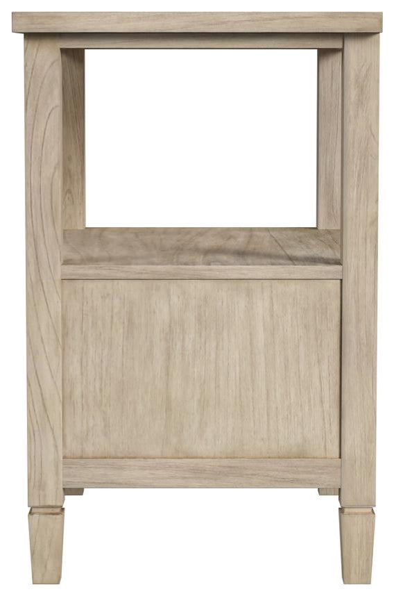 Flagstaff 1-Drawer Cane Nightstand, Natural